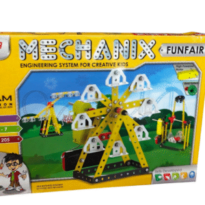 Mechanix FunFair Smart Bag, STEM Toy, Building and Construction Set (205pcs 7+ Models) for Boys and Girls Age 8+ Years