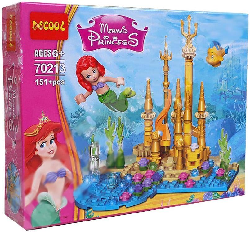 Jisi 70213 Mermaid Princess Fairytale Castle Building Blocks 151pcs