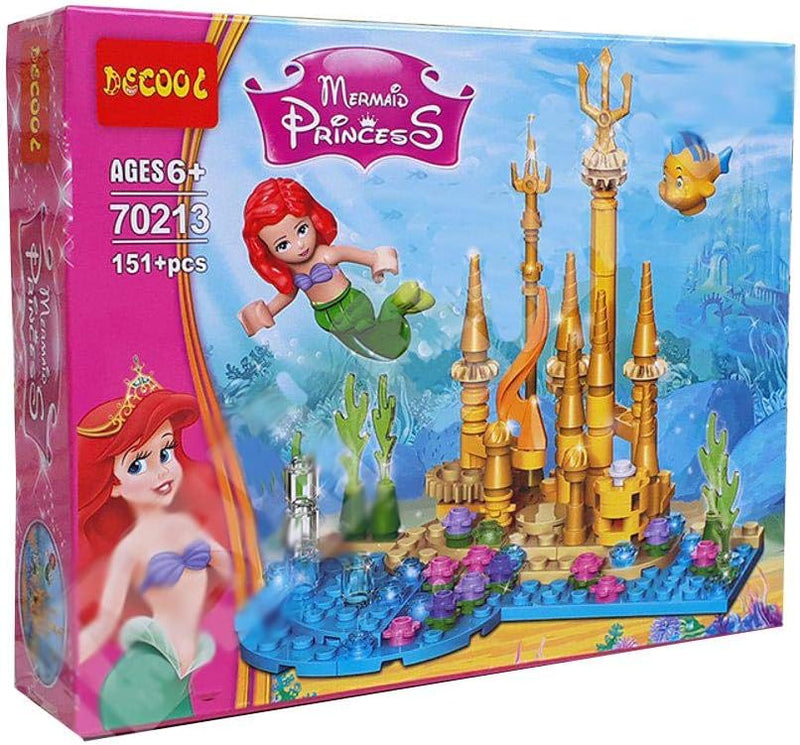 Jisi 70213 Mermaid Princess Fairytale Castle Building Blocks 151pcs