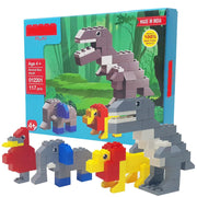 TOMBO 4 Different Models Make in 1 Pack Creative Animal Block Set | Total 117pcs and Manual Book Available in The Pack | Best for Kids Ages Above 4 Years