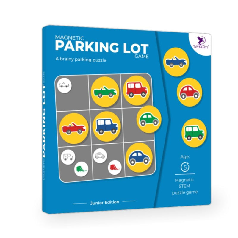 ToyKraft Parking Lot Mind Game Brain 5 Year Old Educational Toys, Gift for Boys Girls Age of 5 to 7 Years Old, Magnalogix Magnetic Games for Kids, Junior