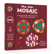 ToyKraft Mosaic Mandala Magnalogix Mandala Art for Beginners, Puzzle Game, Mosaic Art Kit, Gift for Boys Girls 8-12 Years, Magnetic Puzzles