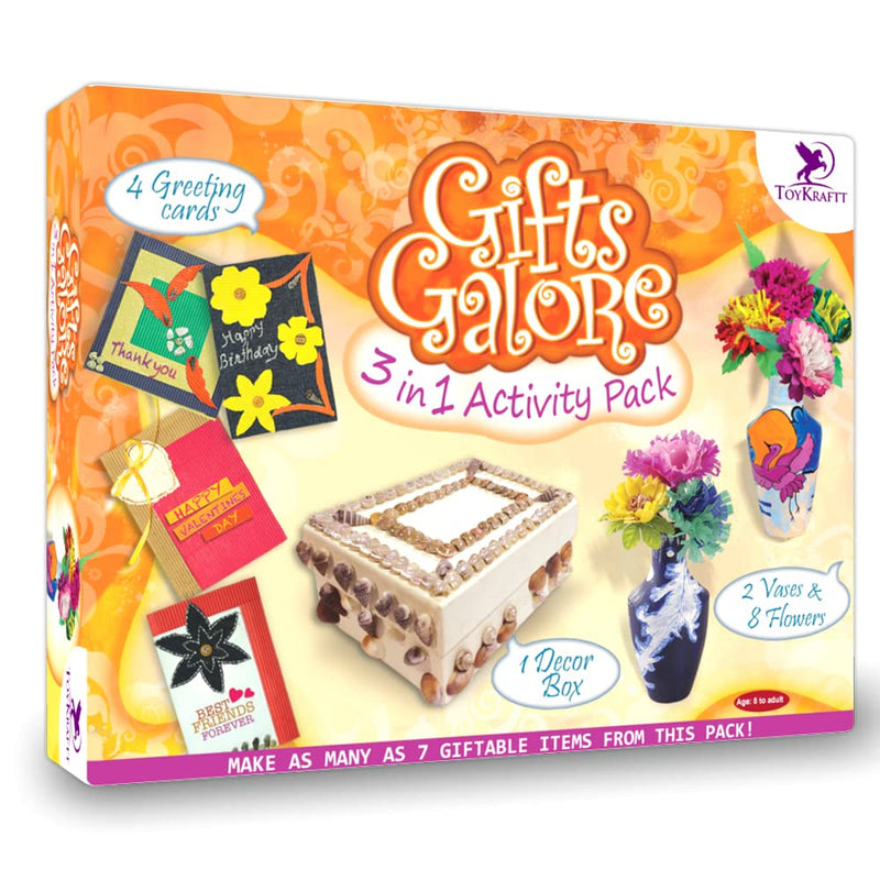 ToyKraft Gifts Galore, Creativity and Fun, Skill Development, Multicolor Pack, Best Gift for Kids 8 Year Old and Above