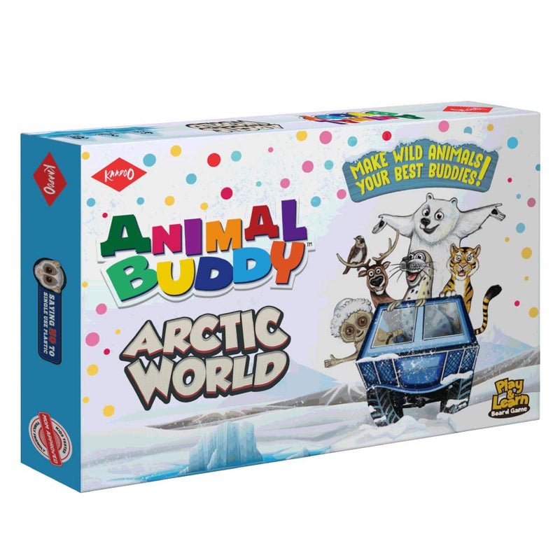 Animal Buddy Arctic World-Play & Learn-Family Fun Board Game-Fantastic Wildlife Introduction for 6+ Year Olds Multicolor – Made in India (2 Players)