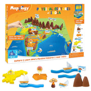Imagimake Kid’s Mapology – Physical Features of India Learn 50+ Geographical Features Like Mountains, Rivers, Plateaus Educational Toy and Learning Aid Puzzles for Age 5 Years+,Multicolor