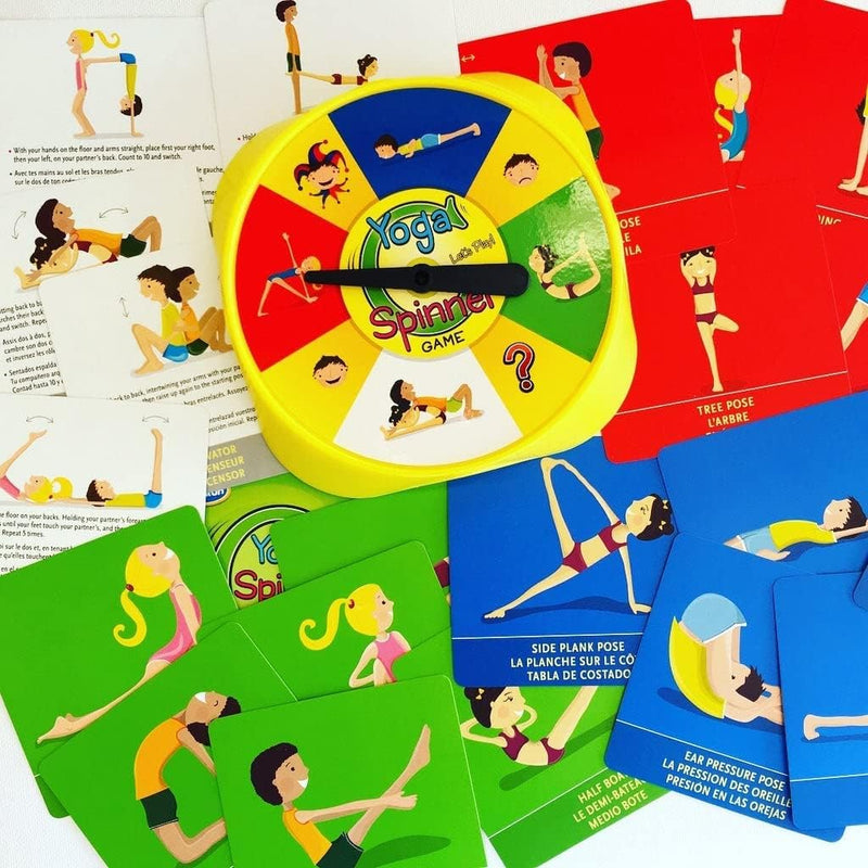 Yoga Spinner Game, Fun Exercise for Kids Workout, Spin & Stretch The Ultimate Yoga Spinner Game for Mindful Fun and Fitness! (Yoga)(Yoga Game) Pack of 1