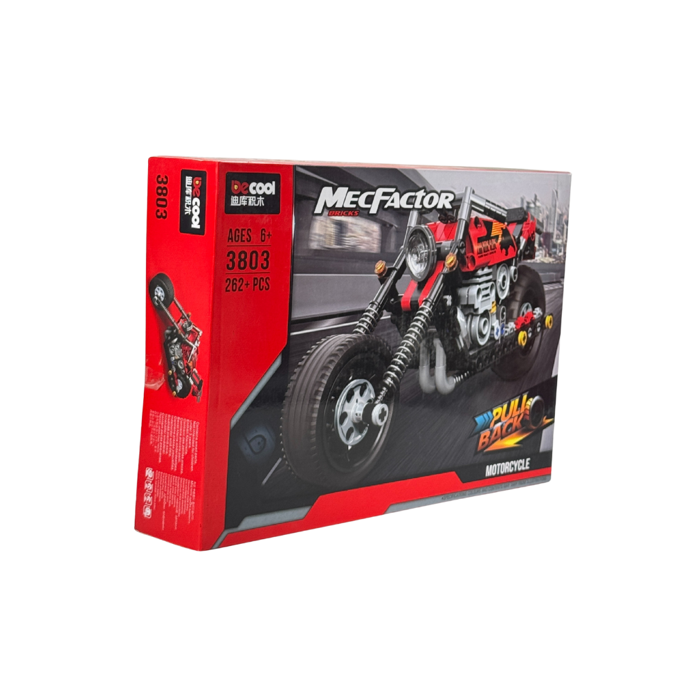Super Racer Bike Constructor Motorcycle Architect Series Pull Back Super Racer Speedy Building Block DIY Toys for Boys Girls (Multi)
