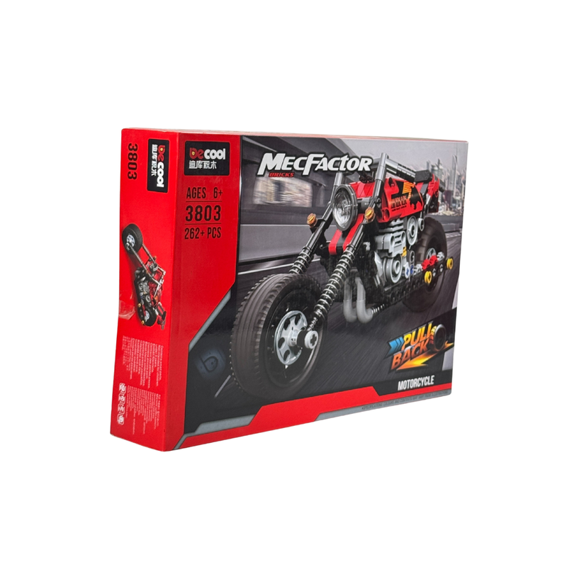 Super Racer Bike Constructor Motorcycle Architect Series Pull Back Super Racer Speedy Building Block DIY Toys for Boys Girls (Multi)