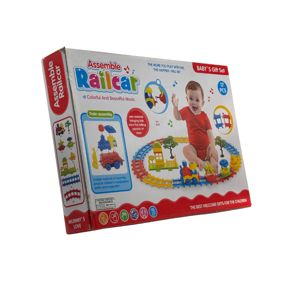 Assemble Railcar baby's gift set