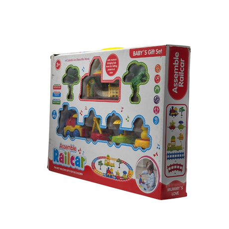 Assemble Railcar baby's gift set