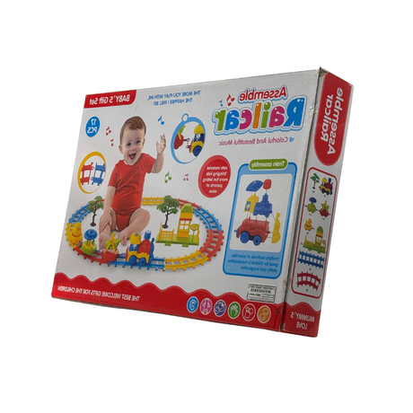 Assemble Railcar baby's gift set