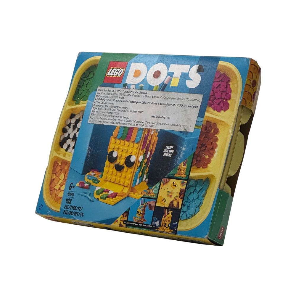 LEGO Dots Cute Banana Pen Holder 41948 DIY Craft Decoration Kit (438 Pieces)|Multicolor