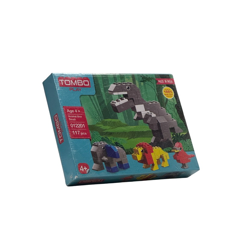 TOMBO 4 Different Models Make in 1 Pack Creative Animal Block Set | Total 117pcs and Manual Book Available in The Pack | Best for Kids Ages Above 4 Years