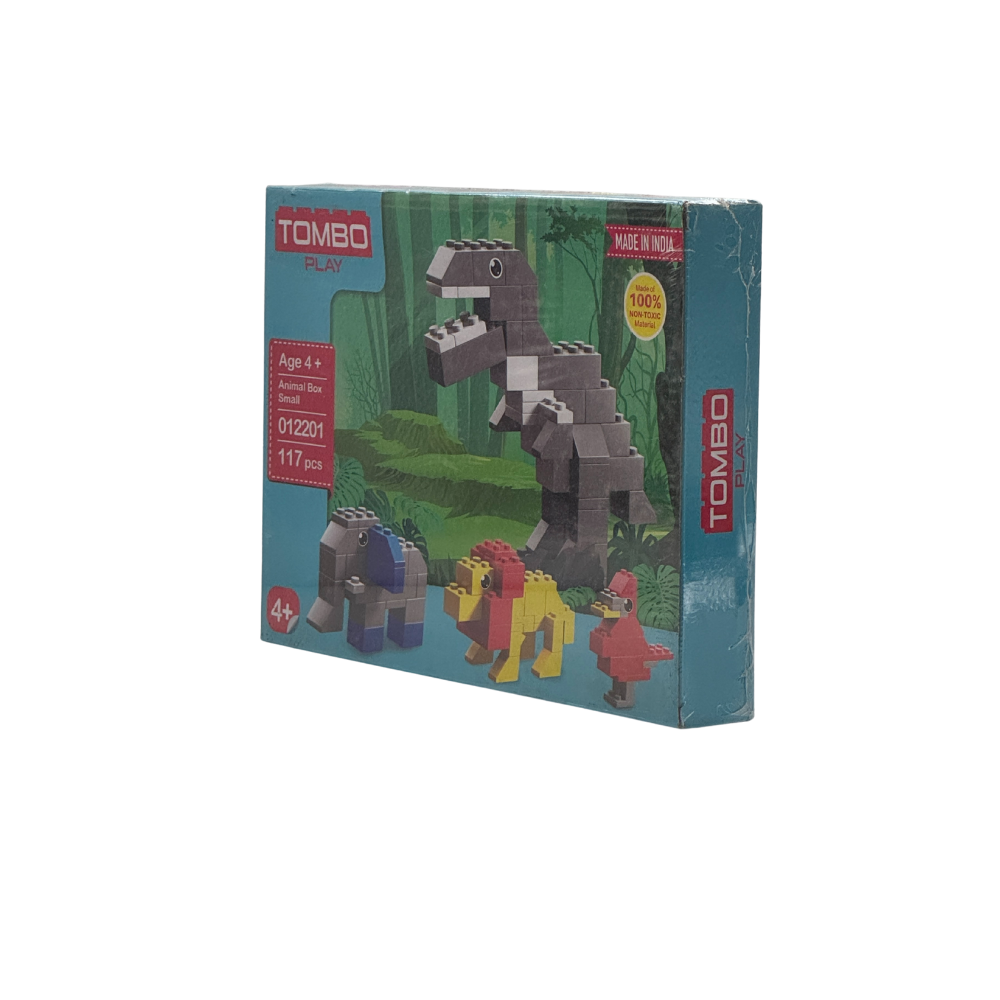TOMBO 4 Different Models Make in 1 Pack Creative Animal Block Set | Total 117pcs and Manual Book Available in The Pack | Best for Kids Ages Above 4 Years