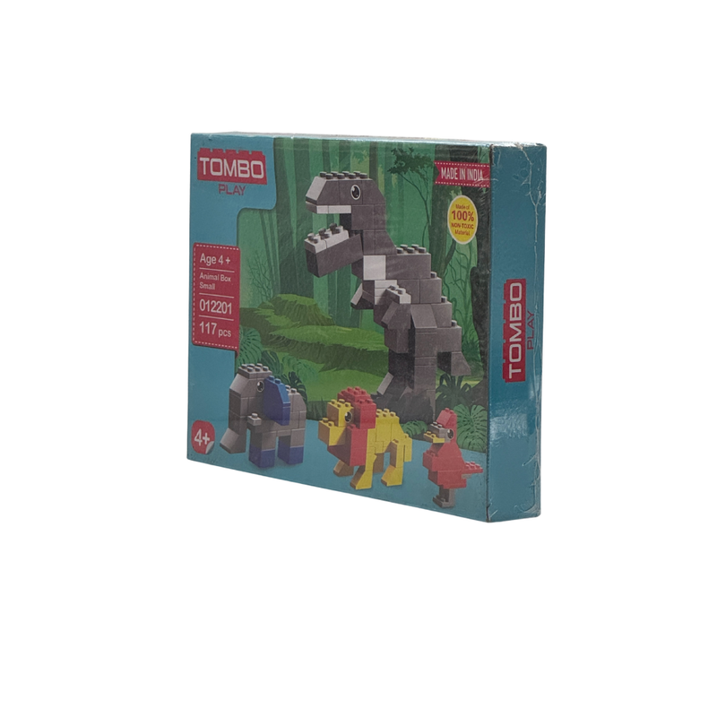 TOMBO 4 Different Models Make in 1 Pack Creative Animal Block Set | Total 117pcs and Manual Book Available in The Pack | Best for Kids Ages Above 4 Years