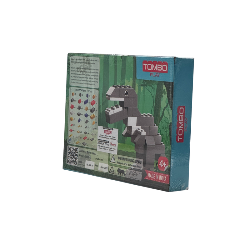 TOMBO 4 Different Models Make in 1 Pack Creative Animal Block Set | Total 117pcs and Manual Book Available in The Pack | Best for Kids Ages Above 4 Years