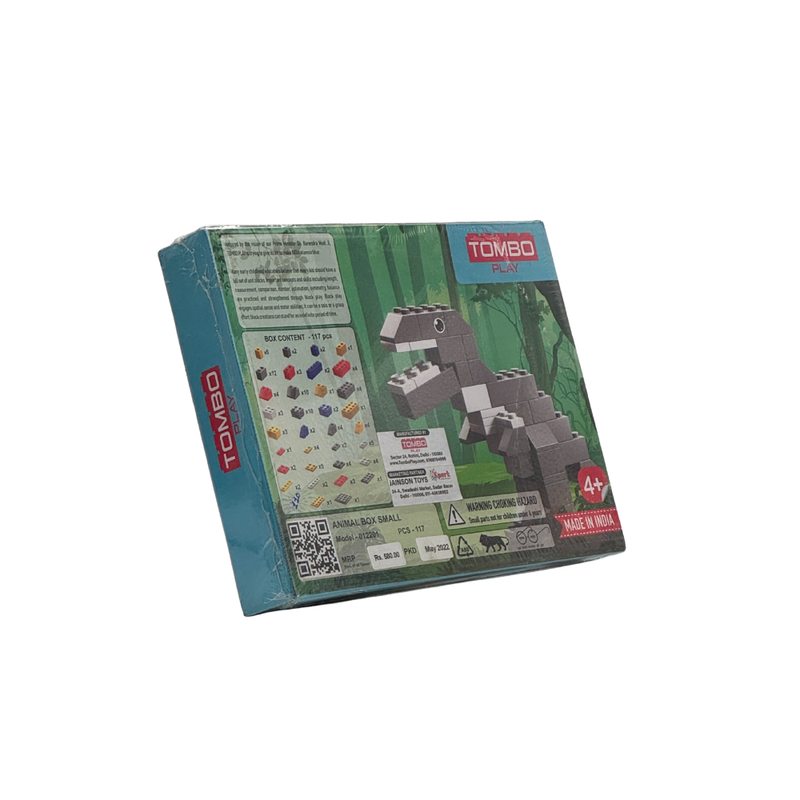 TOMBO 4 Different Models Make in 1 Pack Creative Animal Block Set | Total 117pcs and Manual Book Available in The Pack | Best for Kids Ages Above 4 Years
