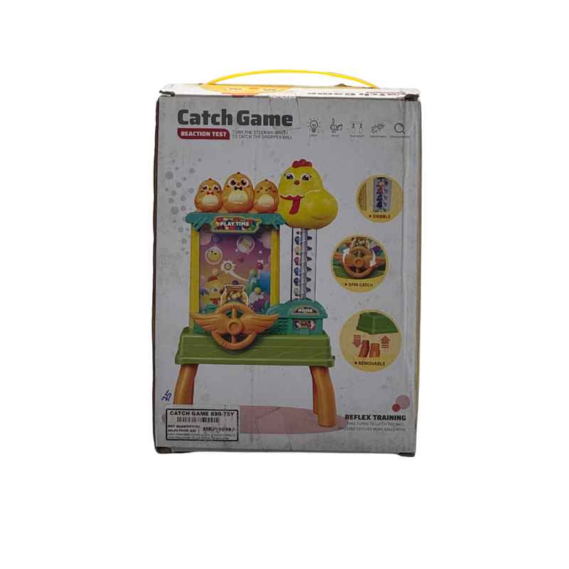 Catch Ball Game Machine Indoor Game for Kids Chicken Electric Rotate Dribbling Dropped Fun Activity Game Interactive Table Top Game