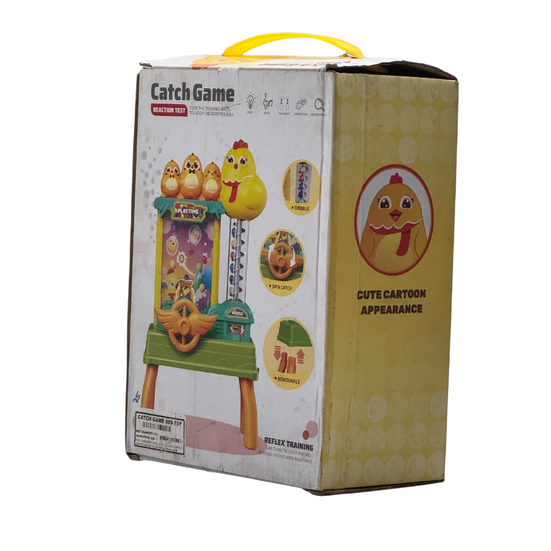 Catch Ball Game Machine Indoor Game for Kids Chicken Electric Rotate Dribbling Dropped Fun Activity Game Interactive Table Top Game