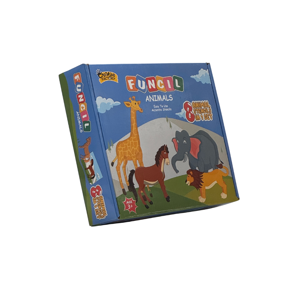 Zephyr FUNCIL – Animal Set (8), Drawing and Coloring kit, Travel Toys, for Kids 5+, Sketching kit,Return Gifts