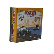 Zephyr FUNCIL – Transport Set (8), Drawing and Coloring kit, Travel Toys, for Kids 5+, Sketching kit,Return Gifts