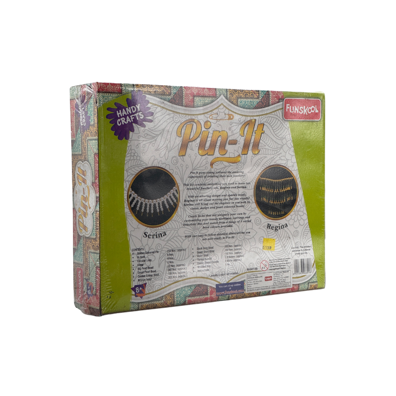 Funskool – Handycrafts Pin It , DIY Unique Jewellery Designs with Fancy Safety Pins