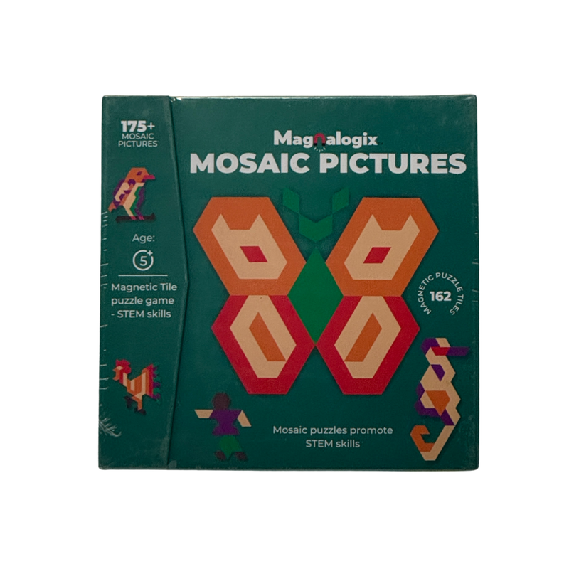 ToyKraft Mosaic Pictures Magnetic Tile Puzzle for Kids 5 to 7 Year Old| Learning and Educational Toys Games | Magnalogix