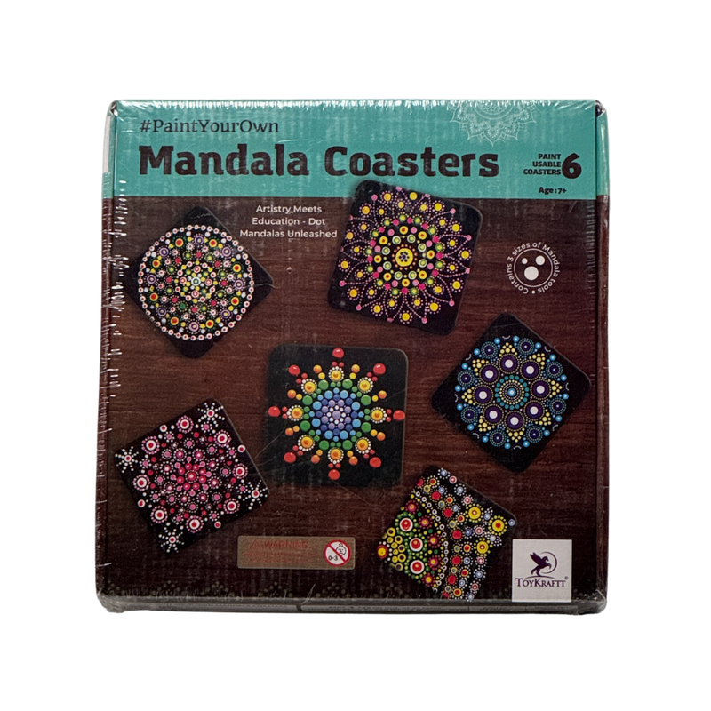 ToyKraft Dot Mandala Table Coaster Mandala Painting Kit for Kids, Mandala Art Kit, Dot Painting Kit, Toys for Girls Boys 7 to 12 Years, Gifts for Birthday