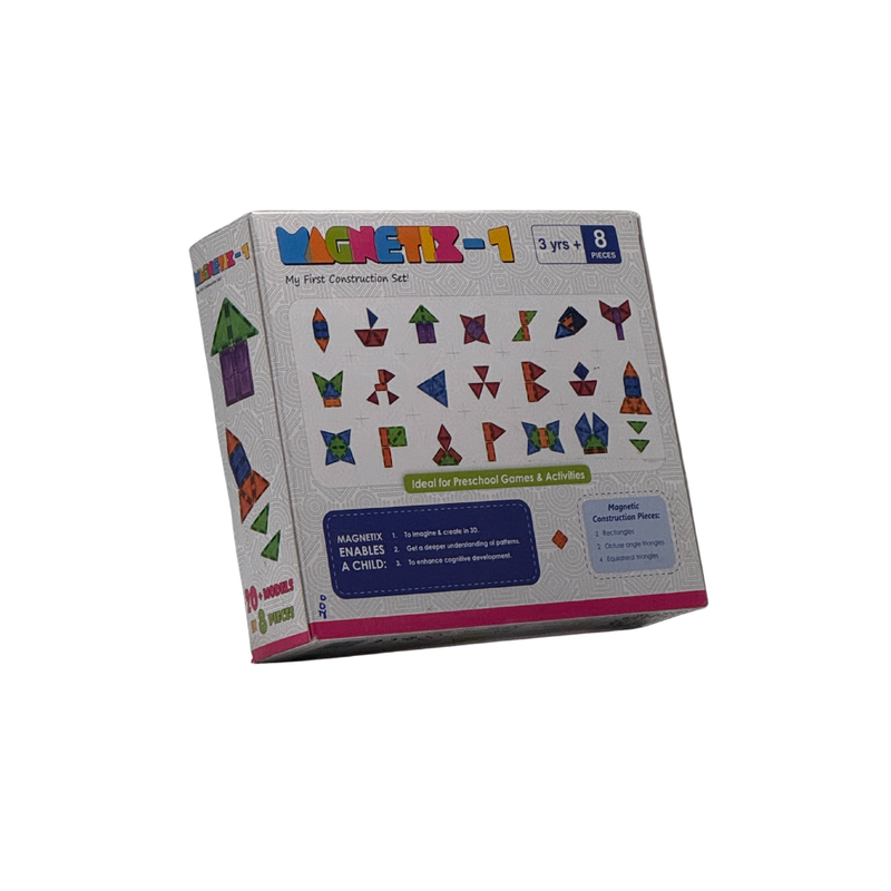 Zephyr Learning Steps Magnetix-1 My First Construction Set, Creativity and Fun Gifts for Girls, Boys, Adults, Construction Skills, Multicolor Pack