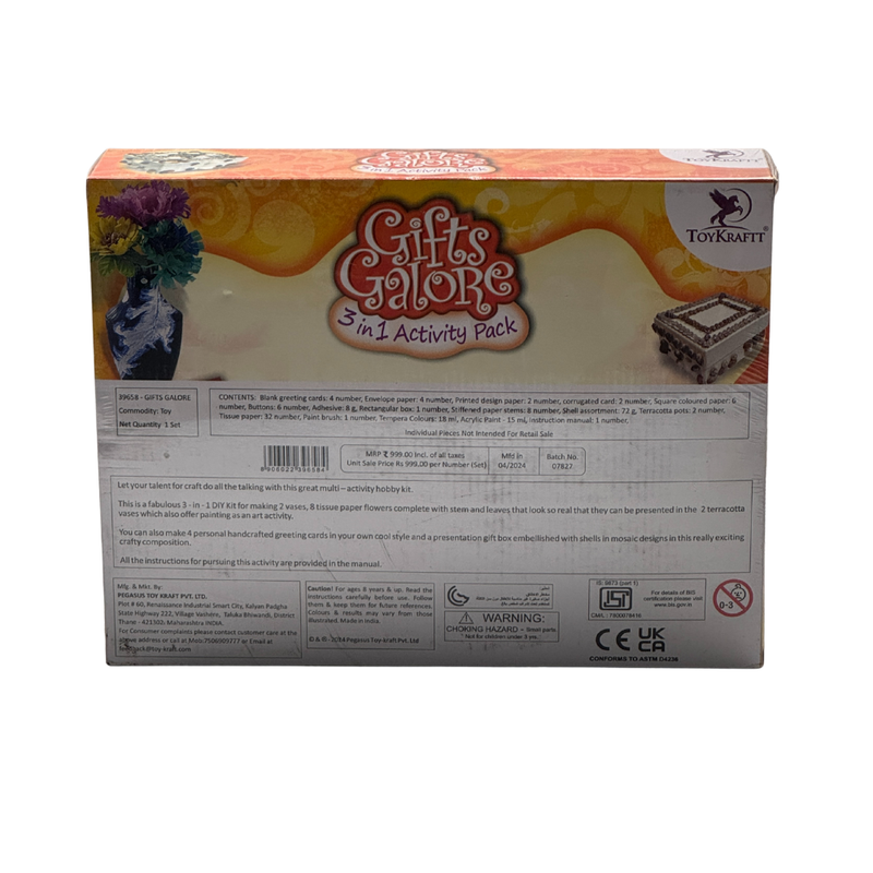 ToyKraft Gifts Galore, Creativity and Fun, Skill Development, Multicolor Pack, Best Gift for Kids 8 Year Old and Above