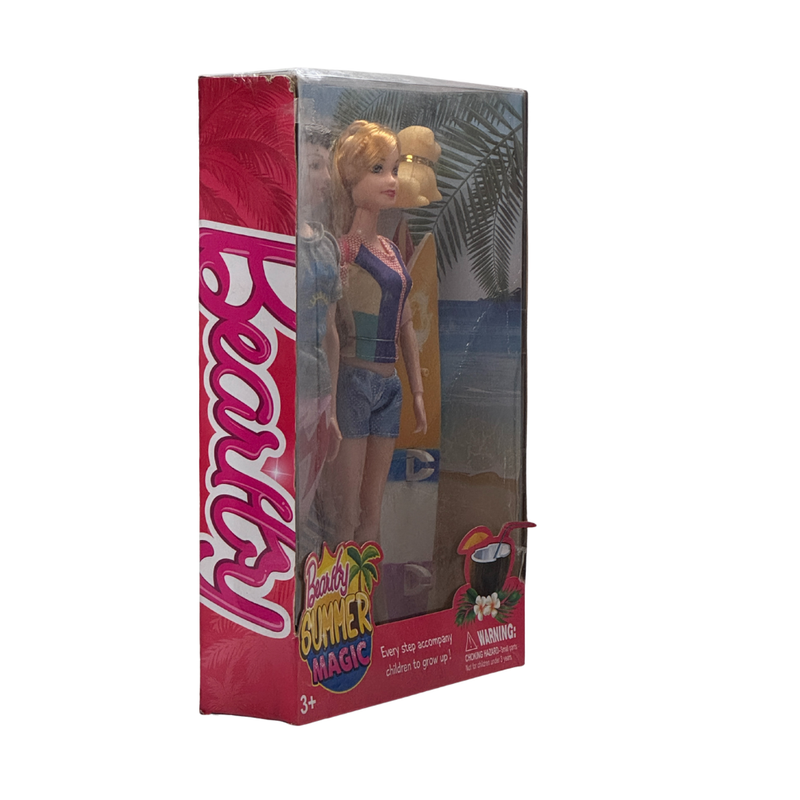 Big Size Beautiful Summer Magic Doll with Family Doll Play Set