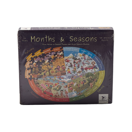 ToyKraft Puzzles for Kids for Age 5 to 7, Educational Games for 5-7 Year Old, Gift for Girls Boys, Four Seasons Jigsaw Puzzle – Months and Seasons