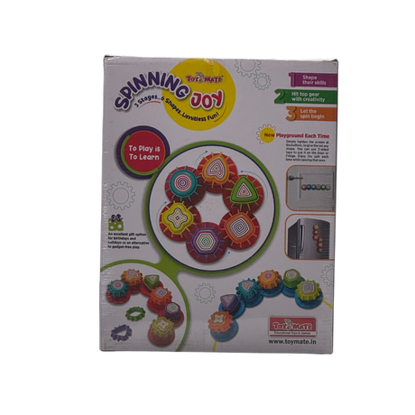 Toymate Spinning Joy – A Shape ‘N’ Spin Gear Sorter. A Developmental Activity Toy for Kids Ages 2-4+. Toddlers Sortering Game with Multiple Colors and Shapes.