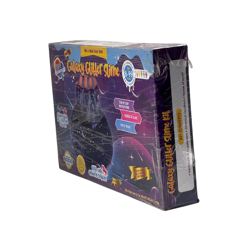 Galaxy Glitter Slime Kit | Make Blue, Pink & Purple Scented Slime | 100% Safe & Non Toxic | Glitter | Stars & Unicorns Sprinkles | Smooth & Stretchy | for Age 8+