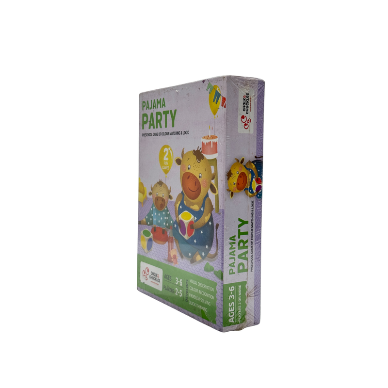 Chalk and Chuckles Pajama Party, Creativity and Fun Gifts for Girls And Boys, Age 3 To 6, Multicolor