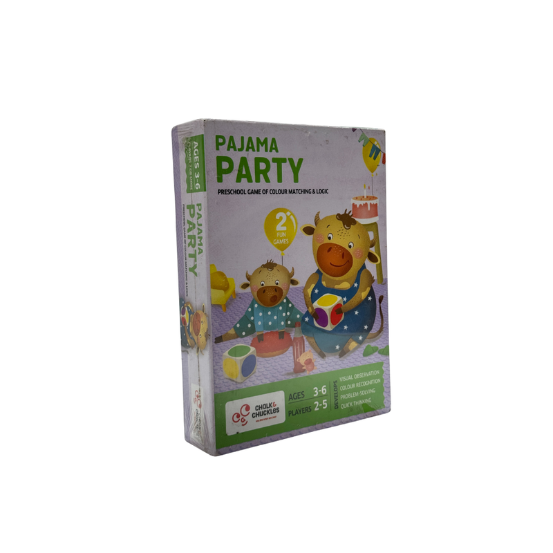 Chalk and Chuckles Pajama Party, Creativity and Fun Gifts for Girls And Boys, Age 3 To 6, Multicolor