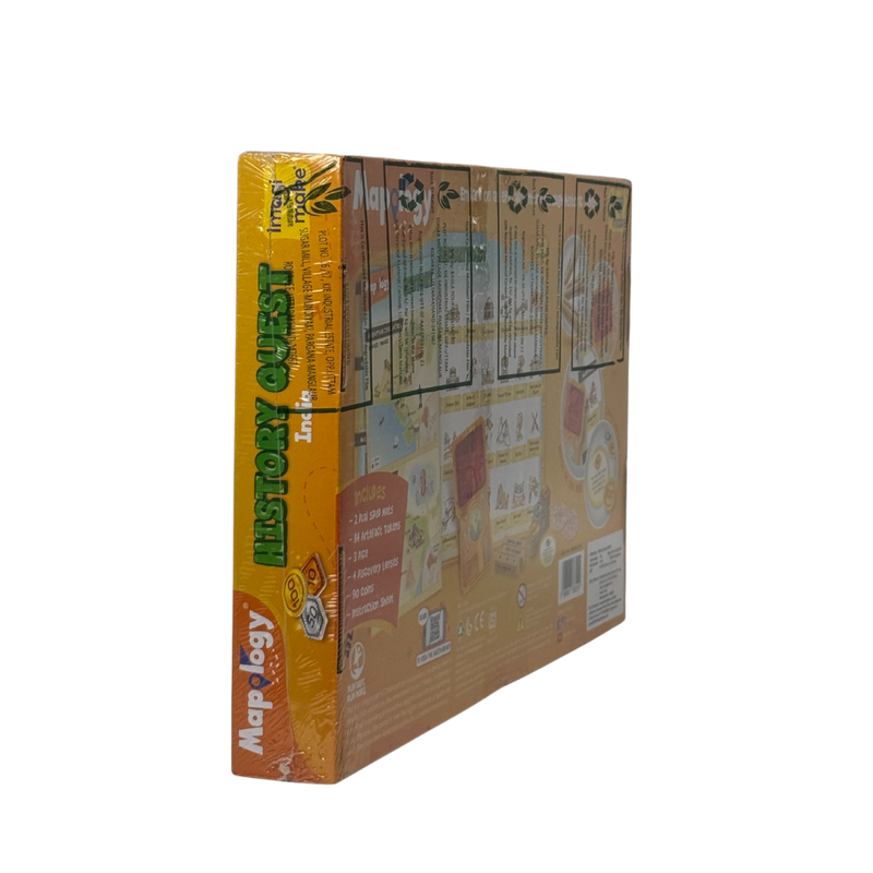 Imagimake Mapology History Quest – India |Historical Board Game |Explore 8 ERAS of Indian History with Discovery Lenses, Artefact Tokens, Ancient Dice |Educational Toy |Birthday Gift for Girls & Boys