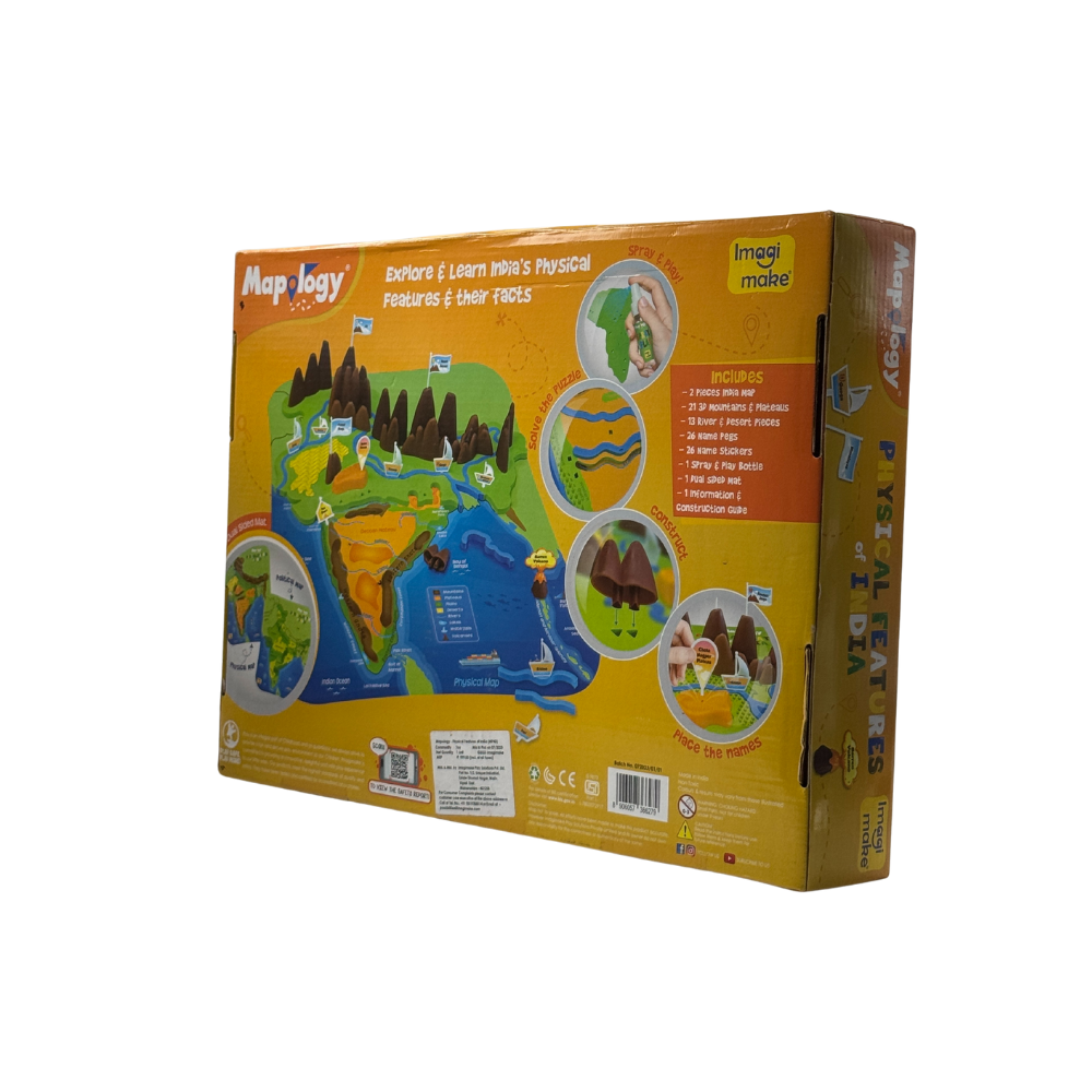 Imagimake Mapology – Political & Physical World Map Puzzle, Learn World Map Puzzle with Flags & Capitals, Educational Toy – Puzzles for Kids for Age 5 Years+, Best Gift for Boys & Girls
