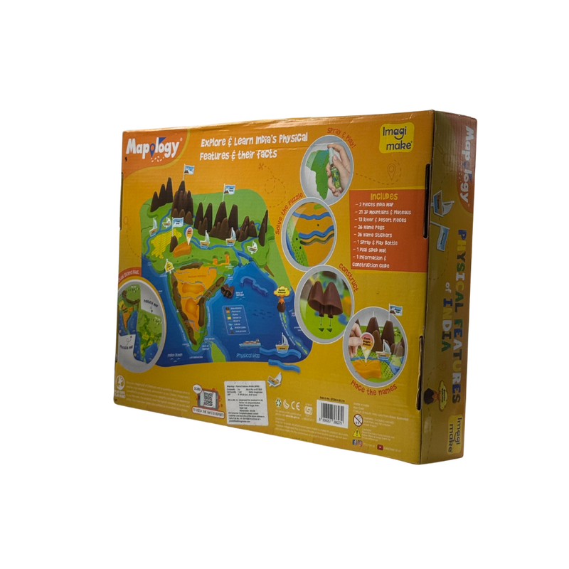 Imagimake Mapology – Political & Physical World Map Puzzle, Learn World Map Puzzle with Flags & Capitals, Educational Toy – Puzzles for Kids for Age 5 Years+, Best Gift for Boys & Girls