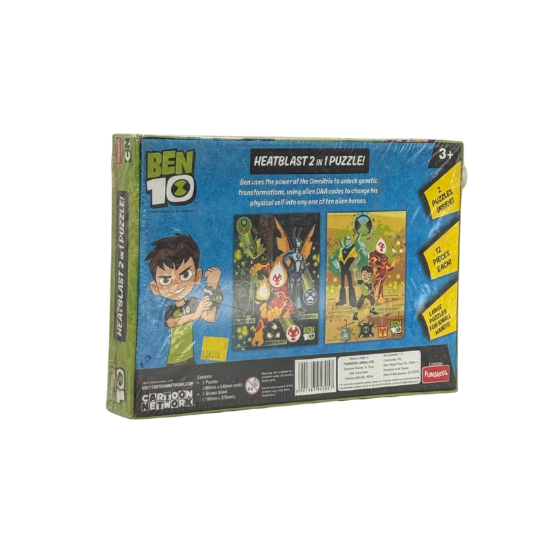 Funskool puzzles ben 10 2 in 1 – 60 pcs puzzle-Multicolor | Best Birthday Gift for Kids