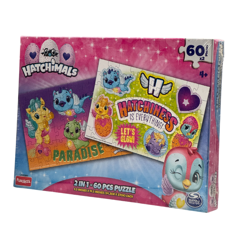 HATCHIMALS 2 in 1 Puzzle, Memory Skill, Kids, Pack of 1 | Best Birthday Gift for Kids