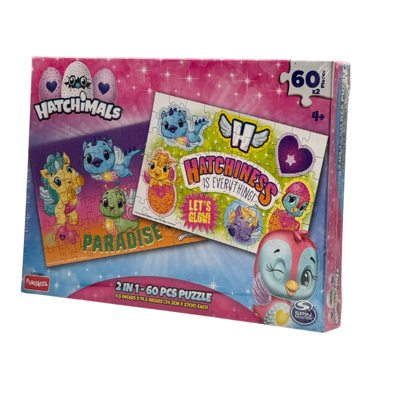 HATCHIMALS 2 in 1 Puzzle, Memory Skill, Kids, Pack of 1 | Best Birthday Gift for Kids