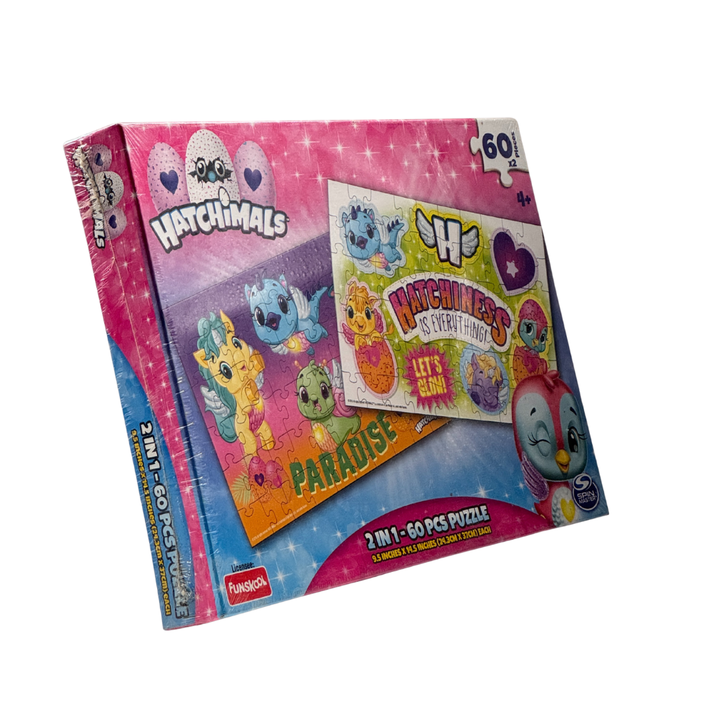 HATCHIMALS 2 in 1 Puzzle, Memory Skill, Kids, Pack of 1 | Best Birthday Gift for Kids