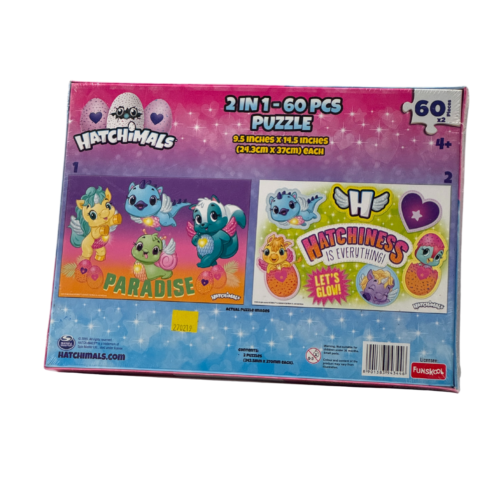 HATCHIMALS 2 in 1 Puzzle, Memory Skill, Kids, Pack of 1 | Best Birthday Gift for Kids