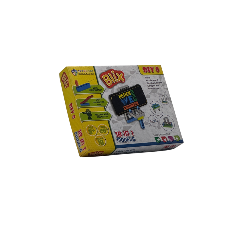 Blix DIY Toys Games, Building and Construction Set for Boys and Girls Age 5+ Years – Multicolor