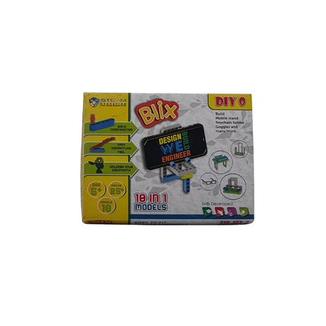 Blix DIY Toys Games, Building and Construction Set for Boys and Girls Age 5+ Years – Multicolor