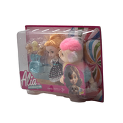 Alia Pet Collection Doll Set | Alia Doll and Cute Pet Dogs with one Larger Dog | Pretend Playset Suitable for 3+ Years
