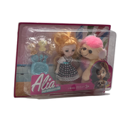 Alia Pet Collection Doll Set | Alia Doll and Cute Pet Dogs with one Larger Dog | Pretend Playset Suitable for 3+ Years