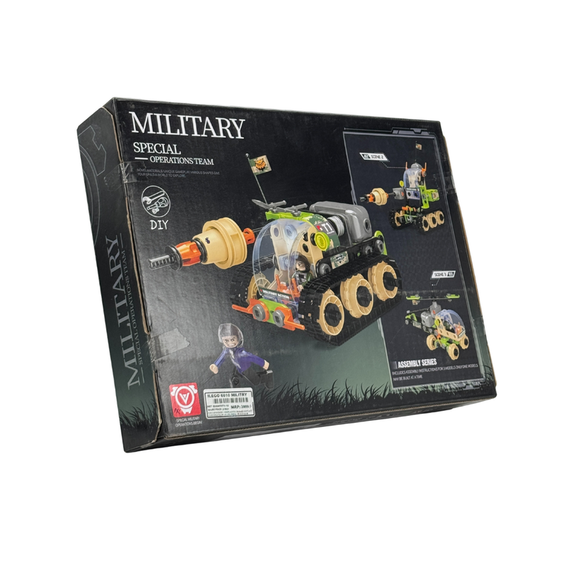 DIY 3-in-1 Disassembling Military Special Operations Kit with Safe Screw Driver for Kids[185 Pcs]