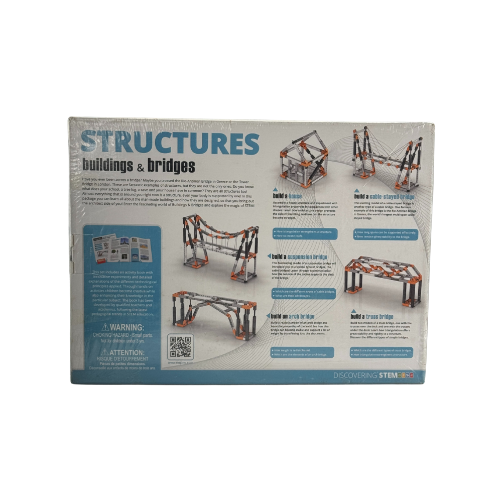 Engino- STEM Toys, Buildings & Bridges, Construction Toys for Kids 9+, Educational Toys, Gifts for Boys & Girls (9 Model Options), STEM Kit for Learning Toys & Games